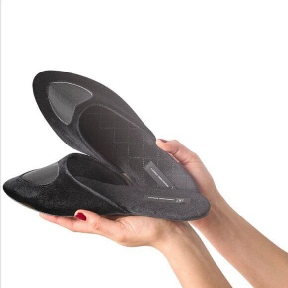 INC International Concepts Mesh-Heart Slippers - Picture 1 of 3